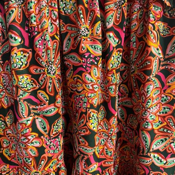 J.Crew Factory Ruffl V-neck Spring Mini Dress Lined Sz 16 Bloggers Favorite - Picture 5 of 8